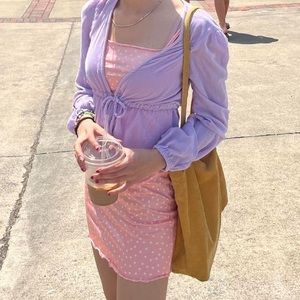 Baby Pink Mini Dress